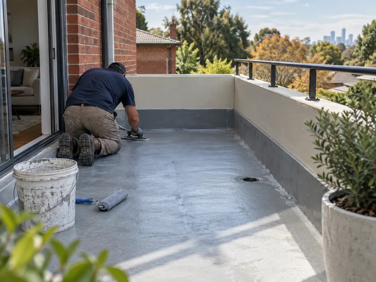 Illustrative balcony waterproofing service in Melbourne