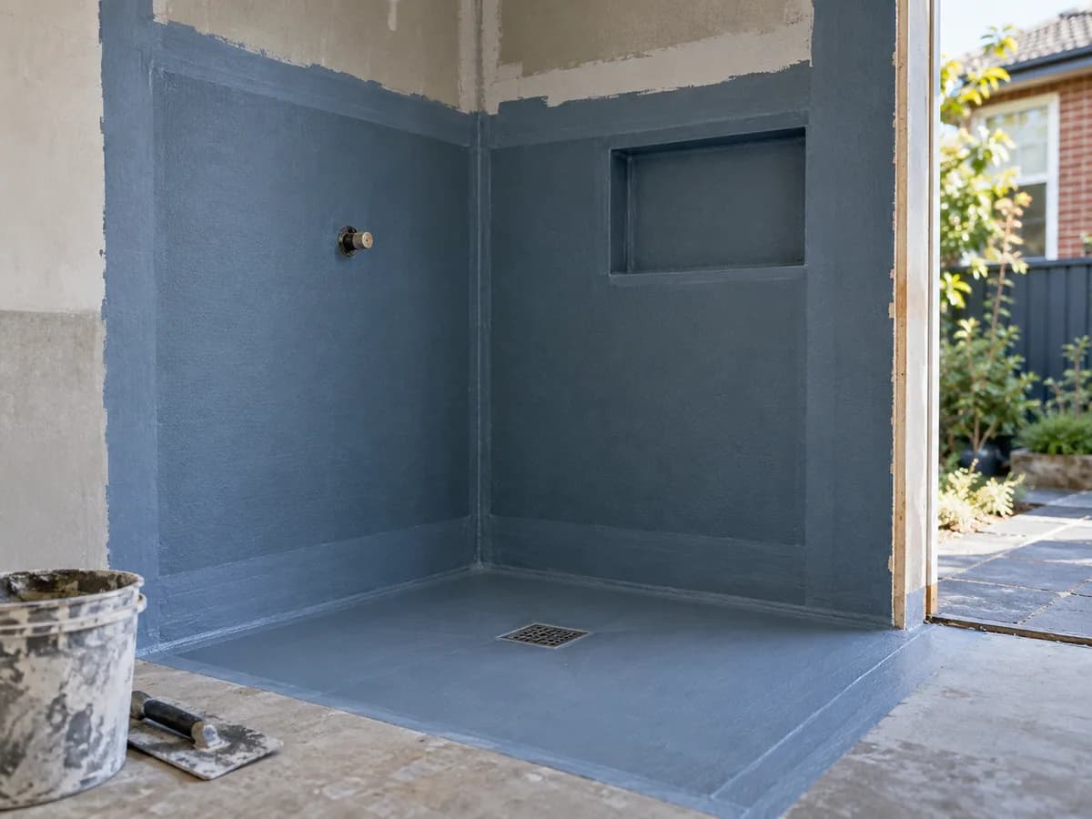 Illustrative bathroom waterproofing service in Melbourne