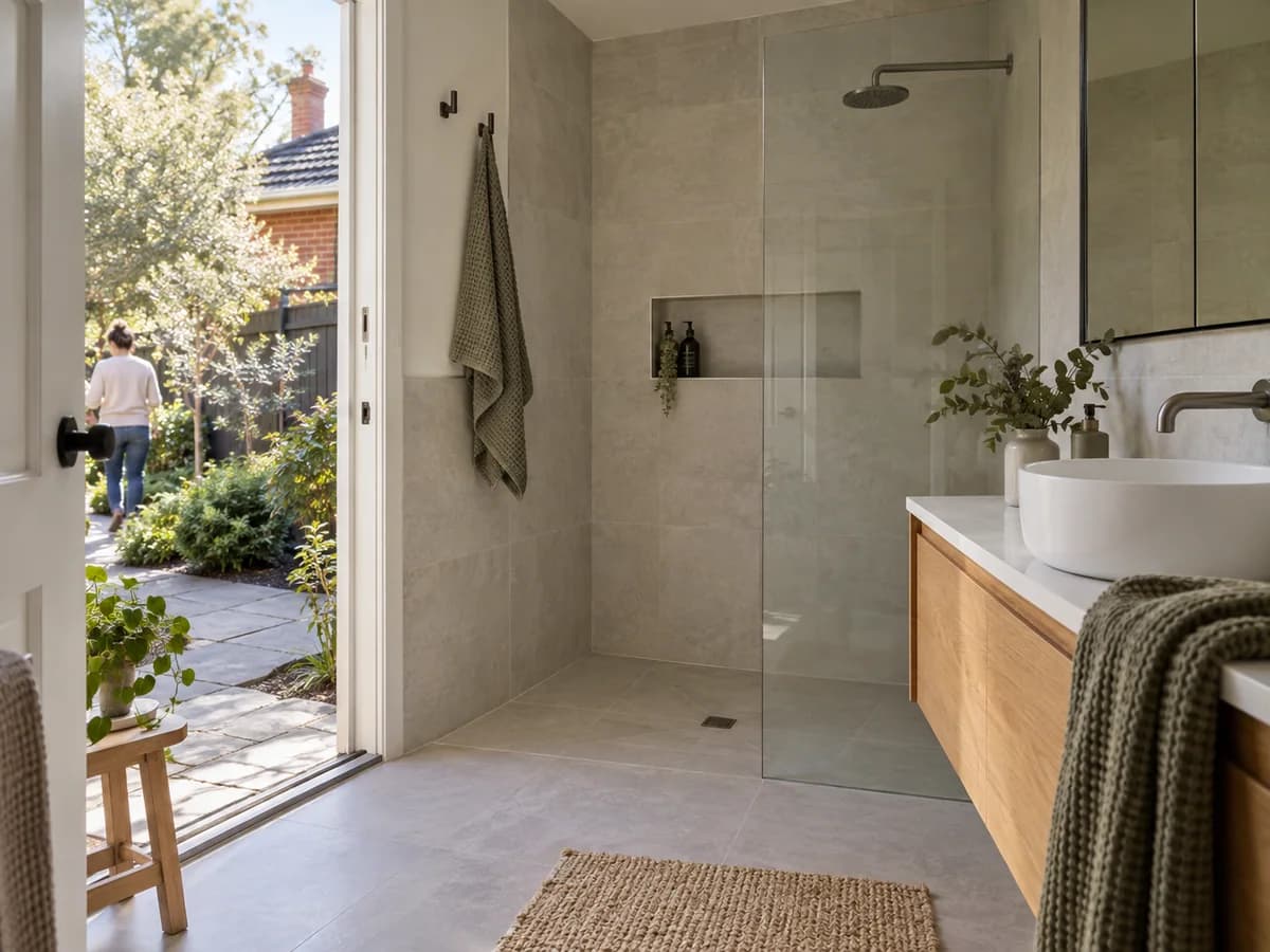 Illustrative residential wet-area context in Melbourne